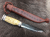 Wood Jewel Reindeer Handler's Knife