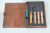 BeaverCraft S19 Spoon Carving Set of 4 Tools in a Book Case