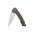 QSP Leopard Linerlock Brown Textured Micarta