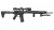 UTG Compact Foregrip Polymer M-Lok - Svart