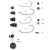 Savage Gear The Ultimate Texas And Carolina Rigging Kit 100pcs