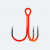 BKK SPEAR-21 UVO Treble Hook Orange