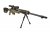 Well 4411D Spring Sniper Rifle with RIS, Scope And Bipod OD