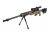 Well 4411D Spring Sniper Rifle with RIS, Scope And Bipod OD