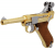 WE P08 4" Luger GBB 6mm Full Metal - Guld