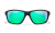 WileyX ASPECT CAPTIVATE Polarized Green Mirror Lenses Matte Black Frame