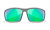 WileyX GRID CAPTIVATE Polarized Green Mirror Lenses Matte Cool Grey Frame