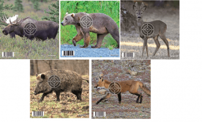 Gyttorp Måltavla Vilda Djur 14x14cm 50st