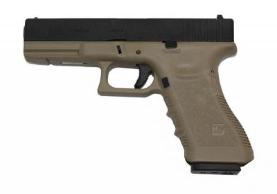WE EU17 Gen 3 Tan/Svart Pistol 6mm GBB