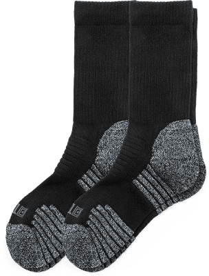 5.11 Tactical Duty Ready Ultra Crew Socks (2-Pack) (Färg: Svart, Storlek: Small (