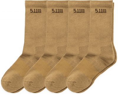 5.11 Tactical Duty Ready Basic Crew Socks (4-Pack)