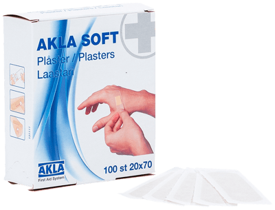 Akla Soft Plåster 20x70mm 100st
