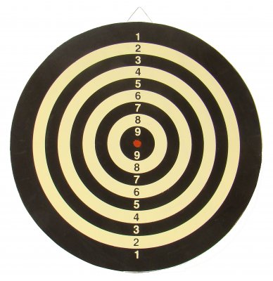 Gamesson Weekend Dartboard, 2-Sided With 6 Darts