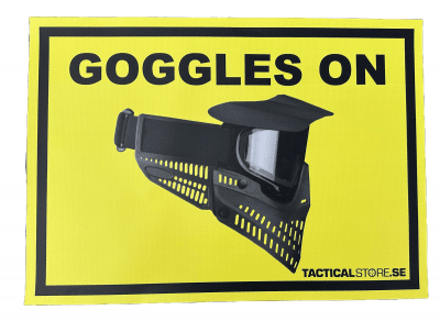 Tacticalstore Sign Goggles On 42x30cm