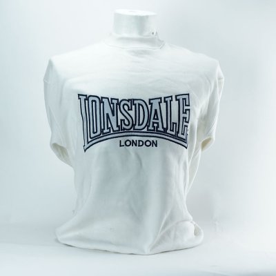 Lonsdale Crewneck Full Embroidery White - XSmall
