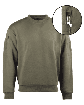 Mil-Tec Tactical Sweatshirt (Färg: Ranger Green, Storlek: Small)