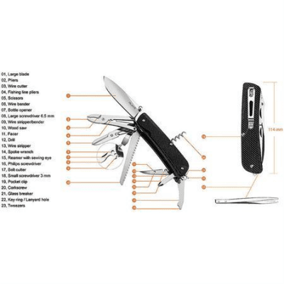 Ruike L51-B Multiverktyg Linerlock