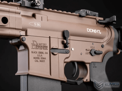 EMG APS Daniel Defense DDM4 V7P AEG 6mm - Dark Earth