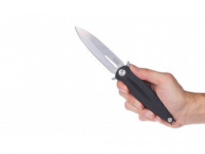 ANV Z400 Stonewash/Plain Edge/G10 Black/Liner Lock