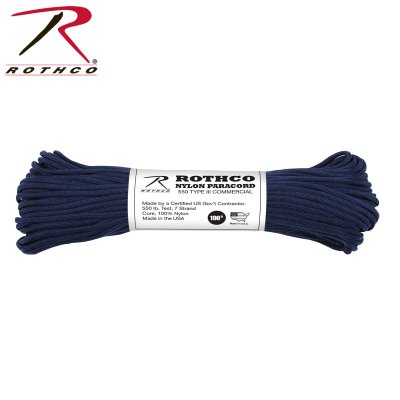 Rothco 550lb Type III Paracord 30m (Färg: Midnight Navy Blue)