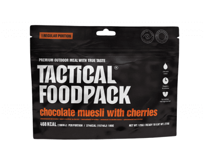 Tactical Foodpack Chocolate Muesli with Cherries 125g