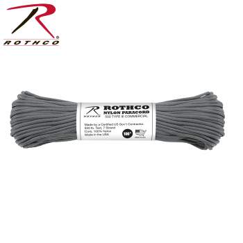 Rothco 550lb Type III Paracord 30m (Färg: Charcoal Grey)