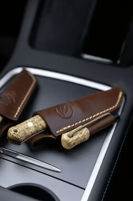 Casström No.8 SFK - Curly birch with Fire Striker