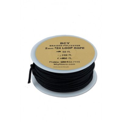 BCY D-Loop Rope #24 2.0mm - 50ft (Färg: Svart)
