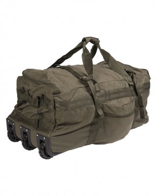 Mil-Tec Combat Duffel Bag with Wheels - OD