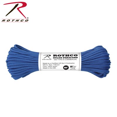 Rothco 550lb Type III Paracord 30m (Färg: Royal Blue)