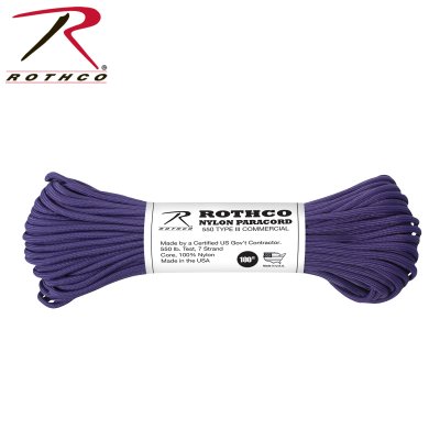 Rothco 550lb Type III Paracord 30m (Färg: Lila)