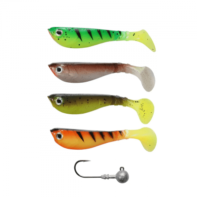 Berkley Pulse Shad MixBox with Jigheads 8cm
