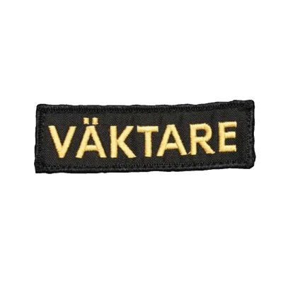 Robust Embroidered Patch - Väktare