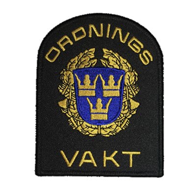 Robust Embroidered Sleeve Badge - Ordningsvakt