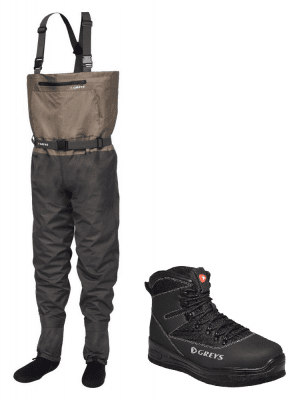 Greys Tail Breathable Stockingfoot Wader Kit Felt