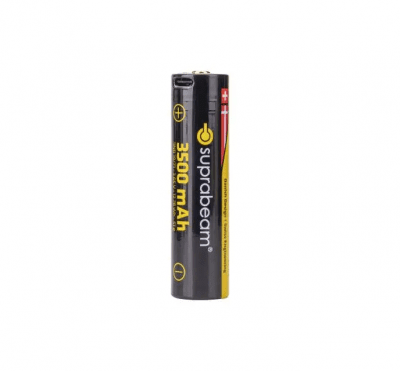 Suprabeam 18650 3500mAh Li-Ion Batteri USB-C