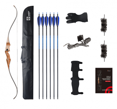 Sanlida One Piece Recurve Bow Royal X8 60"- 40lbs RH