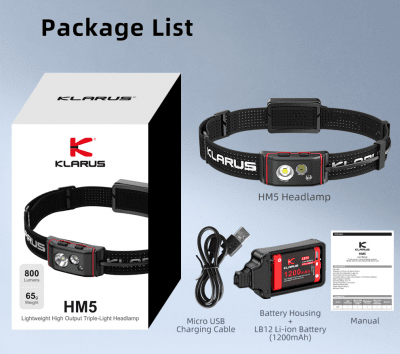 Klarus HM3 - 670LM IPX5