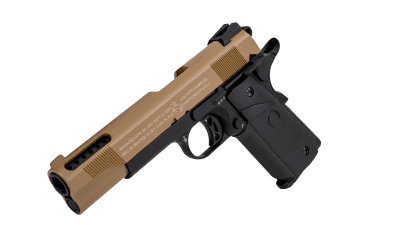 Cybergun Colt 1911 Ported GBB 6mm - Tan/Black