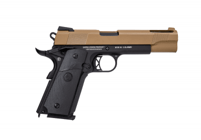 Cybergun Colt 1911 Ported GBB 6mm - Tan/Black