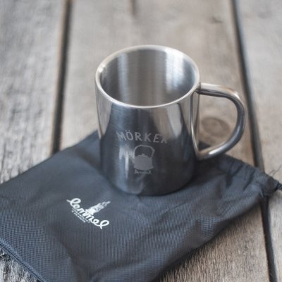 Lemmel Kaffe Rostfri Daug "Mörker" Dubbelvägg 220ml