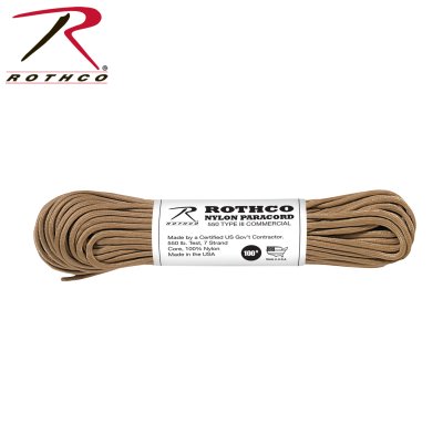 Rothco 550lb Type III Paracord 30m (Färg: Tan)