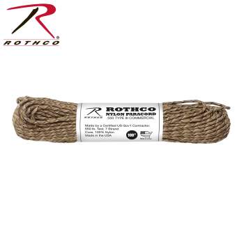 Rothco 550lb Type III Paracord 30m (Färg: 6-Color Desert)
