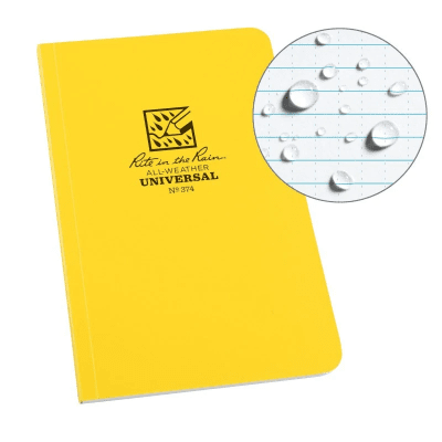Rite In The Rain Soft Cover Book, 10x18cm - Gul
