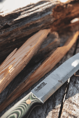 Casström No.14 Swedish Forest Knife - Green Micarta with Fire striker