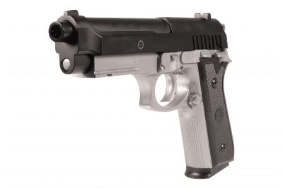 Cybergun PT92 Metalslide Spring Pistol 6mm - Dual Tone
