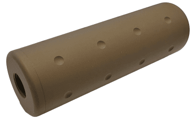 JJ Airsoft Barrel Extension Tube Medium 14mm CW/CCW - Tan