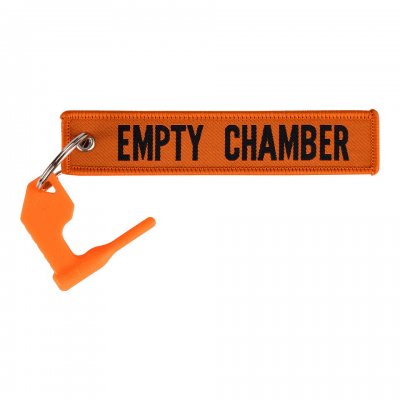 Fostex Empty Chamber Keychain with Orange Safety Plug