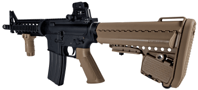 Tokyo Marui M4 CQBR EBBR AEG - Svart/Tan