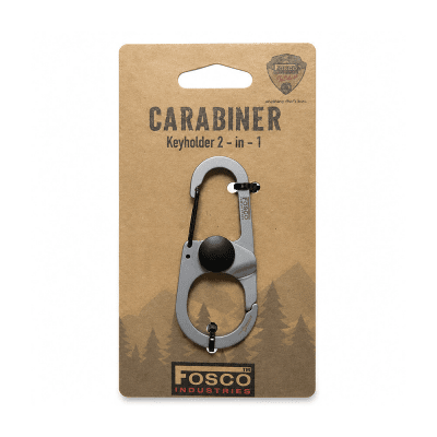 Fosco Carabiner Nyckelring 2-i-1